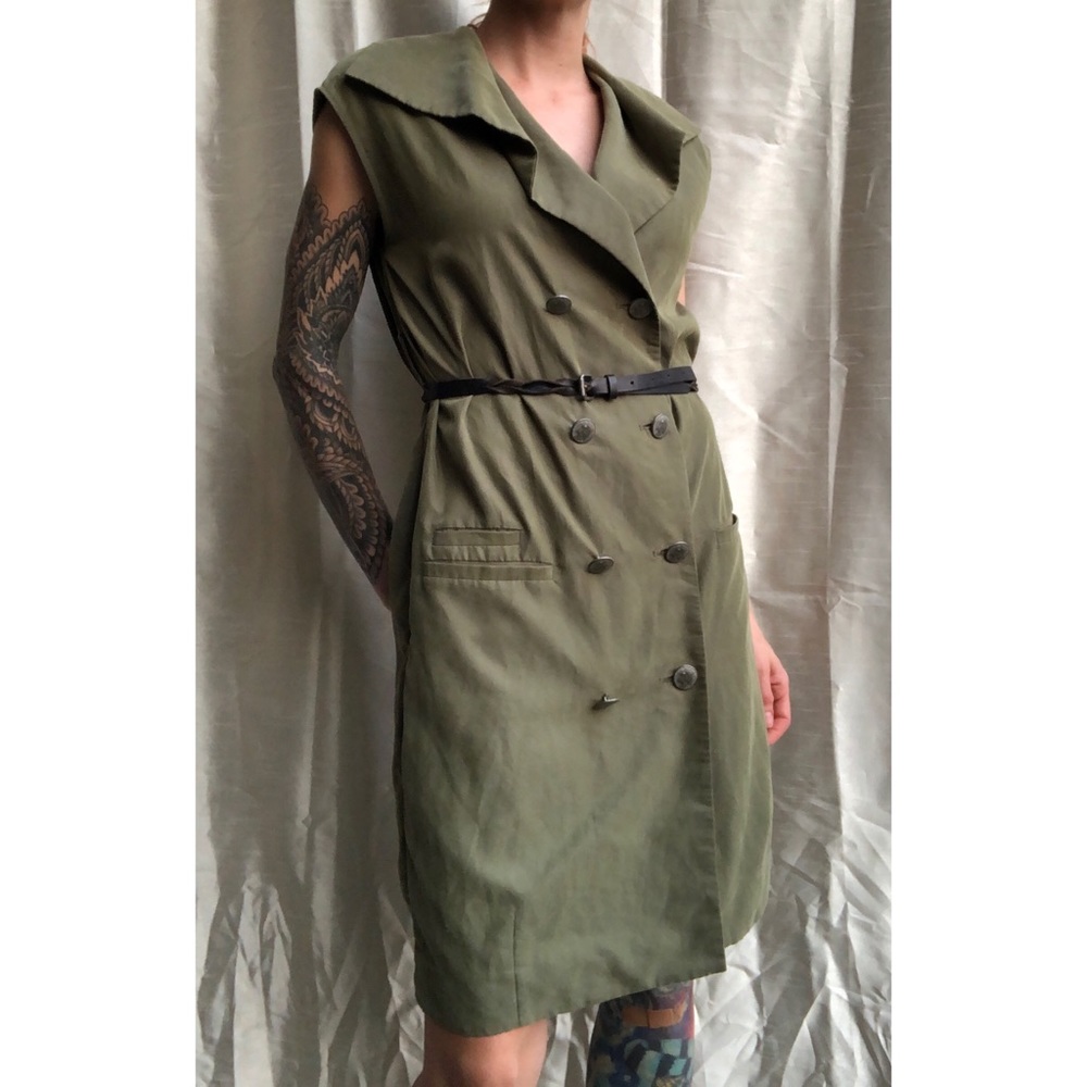 Rachel Roy Double Breasted Button Up Modal Dress